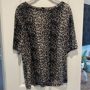 Wild Fable Cheetah Mesh Top